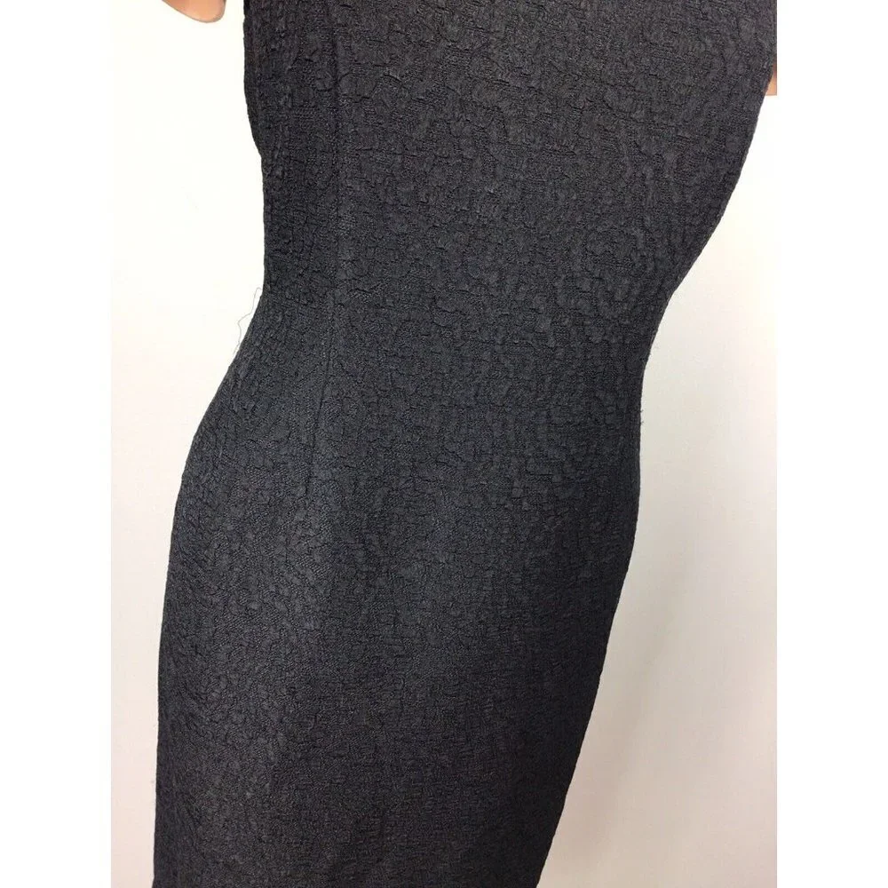 Carmen Marc Valvo Black Dress Womens 6 - Picture 7 of 9
